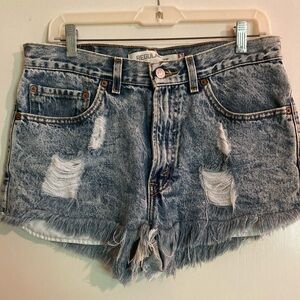 Levi’s 505 Distressed Denim Shorts